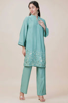 Sea Olive Festival Kurta Set