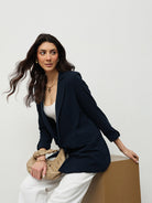 Blue Charcoal Tailored Blazer