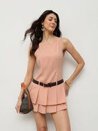 Blush Tiered Mini Dress