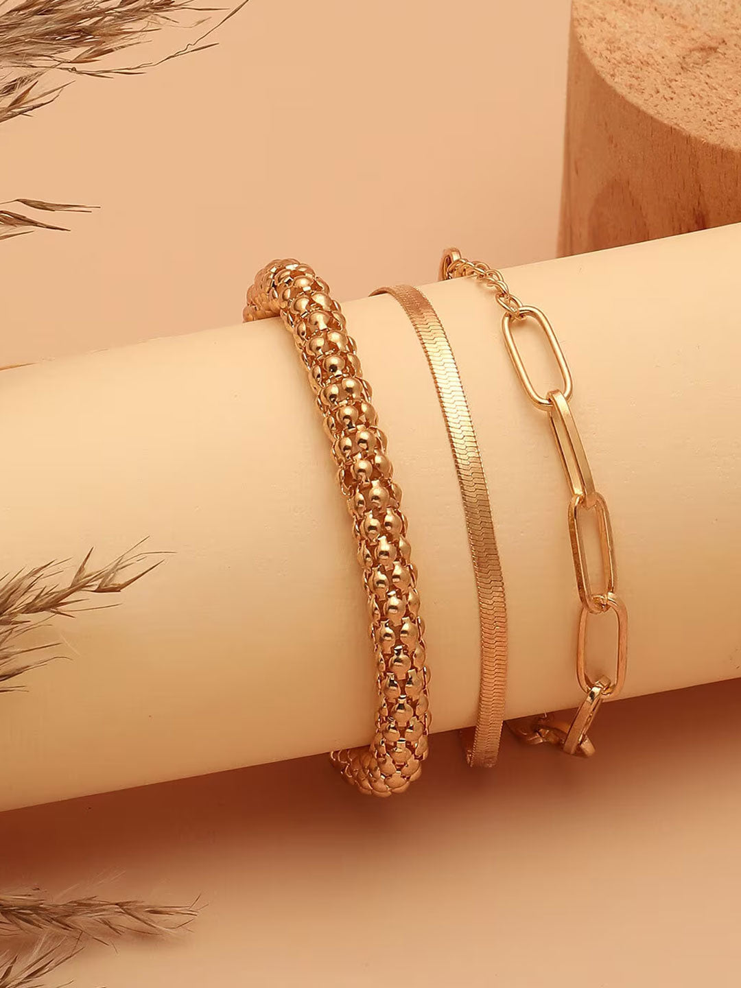 Golden Radiance Bracelet Set