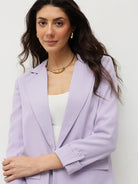 Soft Lavender Elegance Blazer