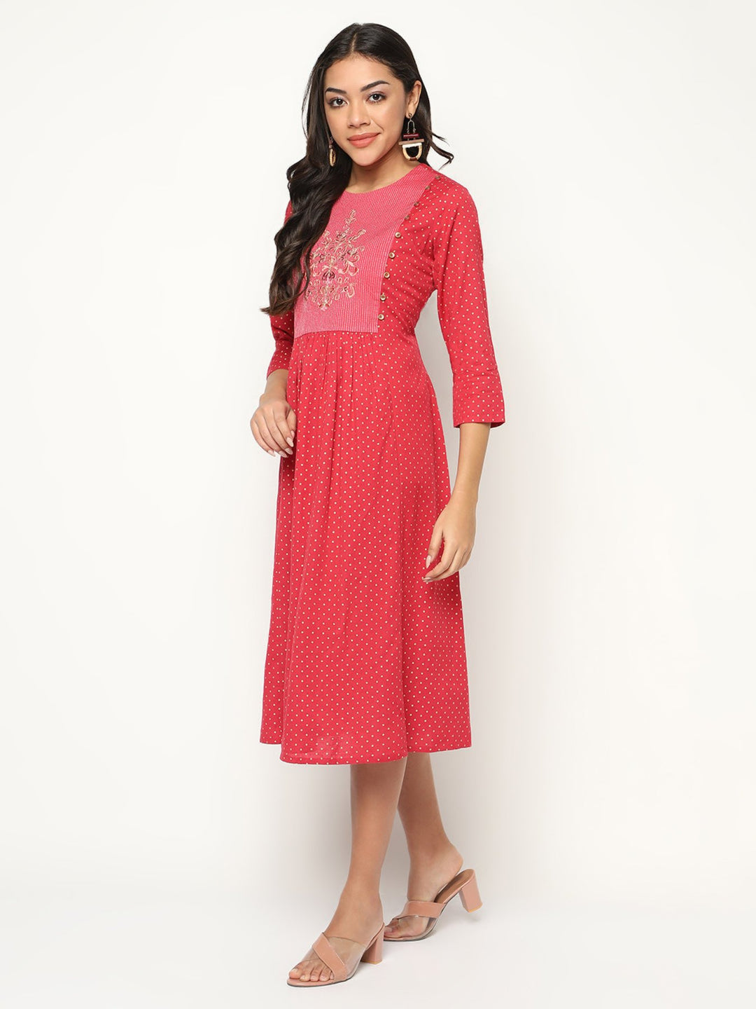 Scarlet Emb Dress