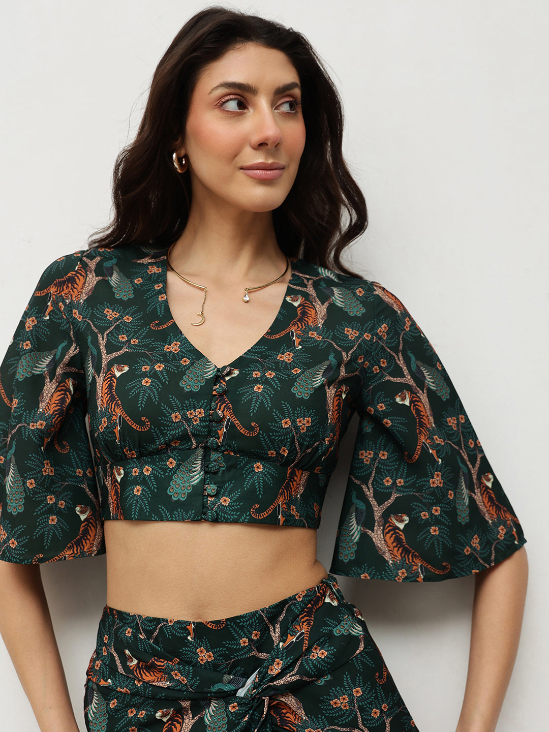 Emerald Safari Print Co-ord Set