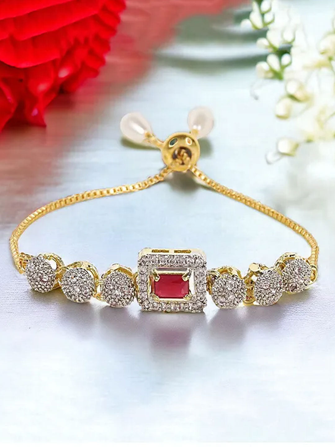 Regal Ruby Elegance Bracelet