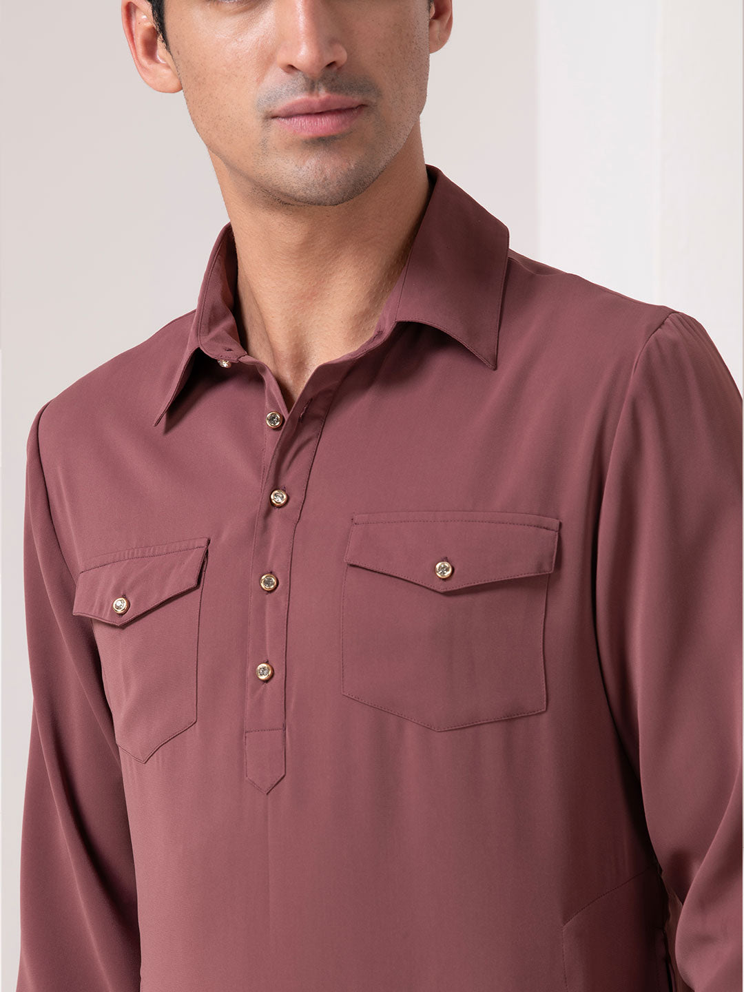 Dusty Rose Classic Kurta Set