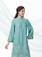 Sea Olive Festival Kurta Set