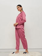 Pink Satin Co-ord Set