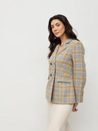 Vintage Plaid Blazer