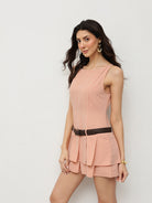 Blush Tiered Mini Dress