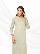 Mint Cream Kurta Set