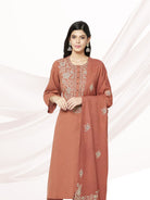 Rust Kurta With Spark Rust