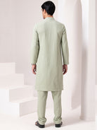 Tonal Emb Kurta Set