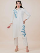 Floral Dori Linen Kurta