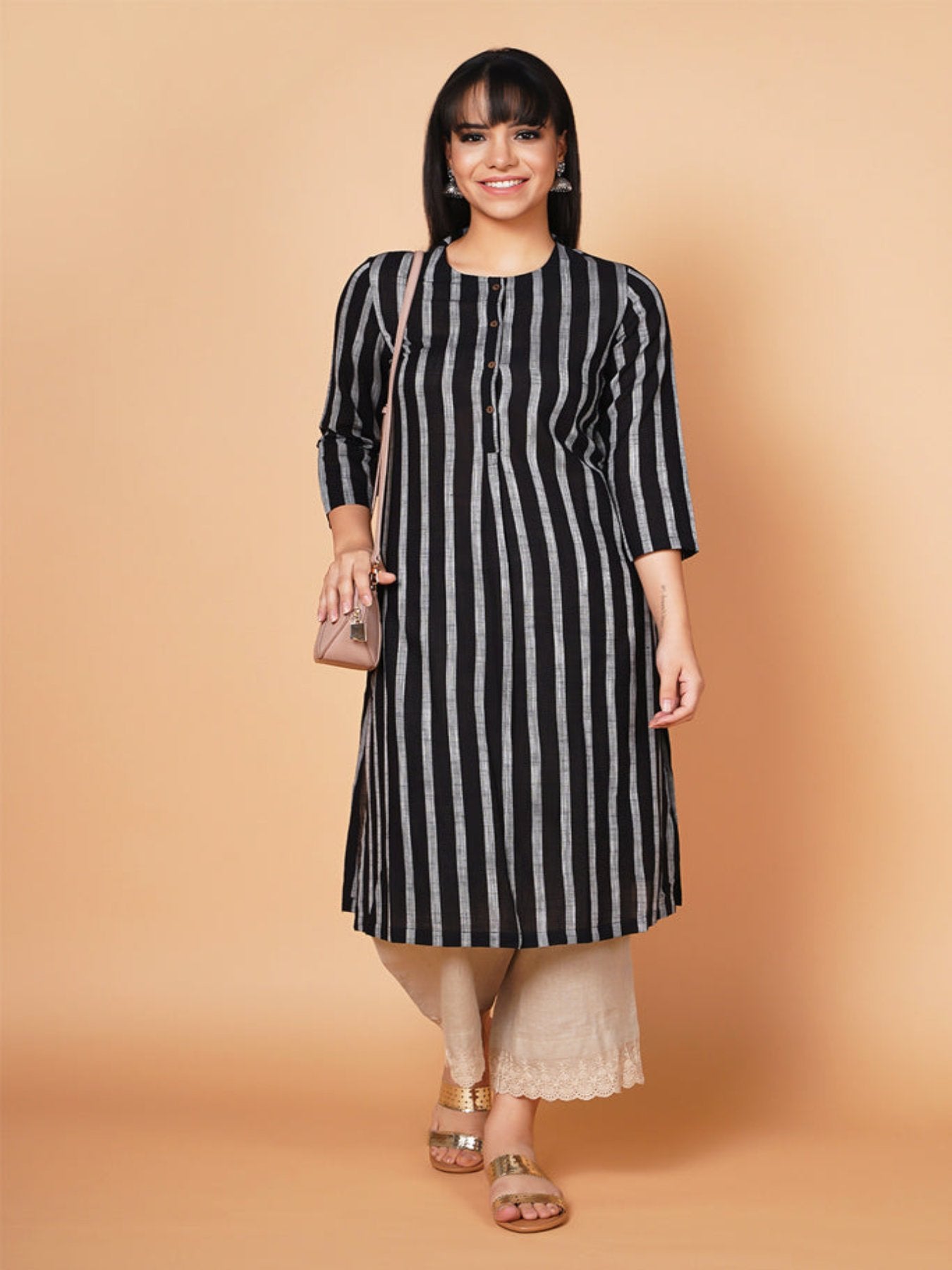 Simply Striped Straight Kurta