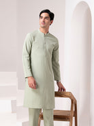 Tonal Emb Kurta Set