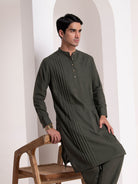 Pleated Kurta Set