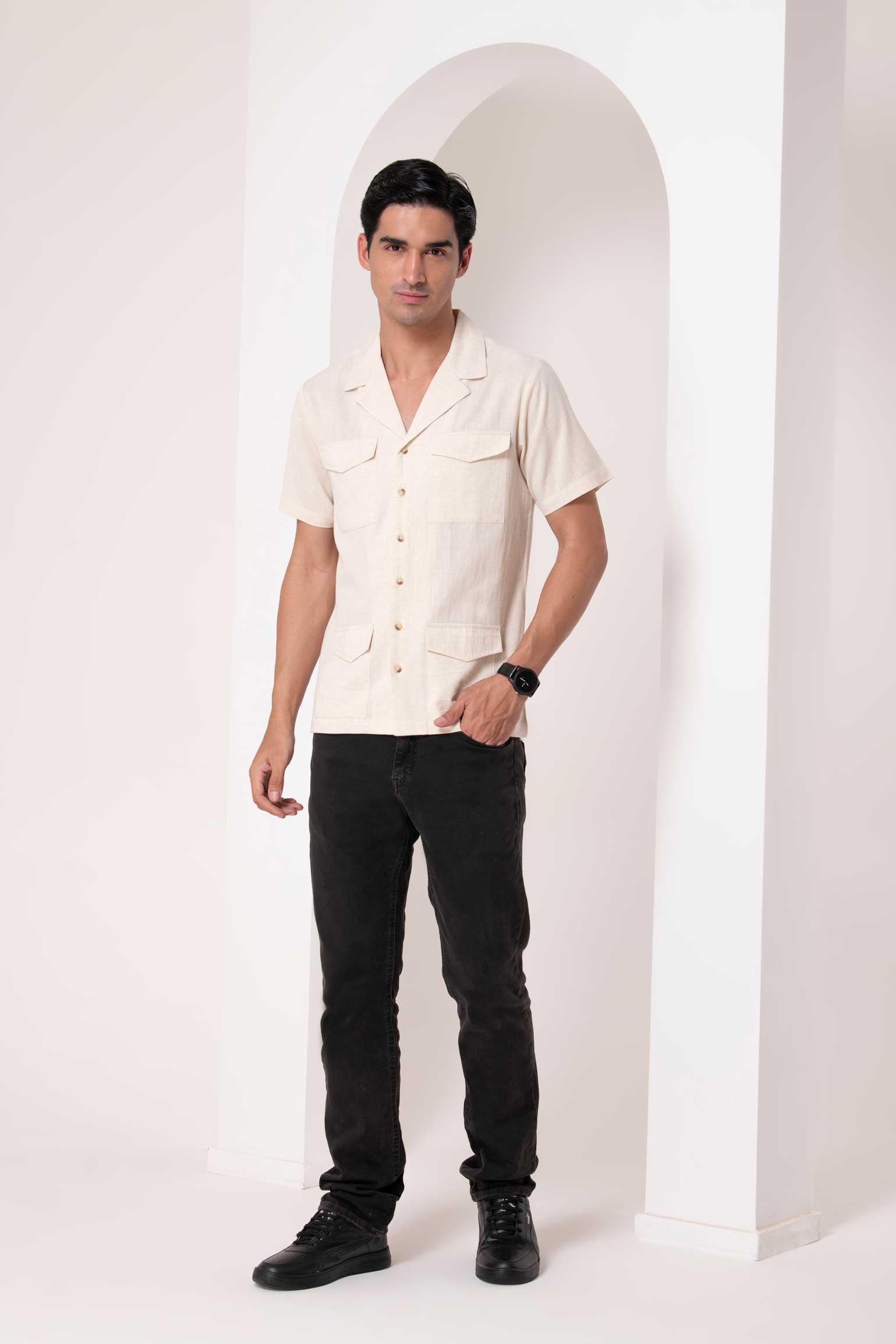 Classic Cuban Linen Shirt