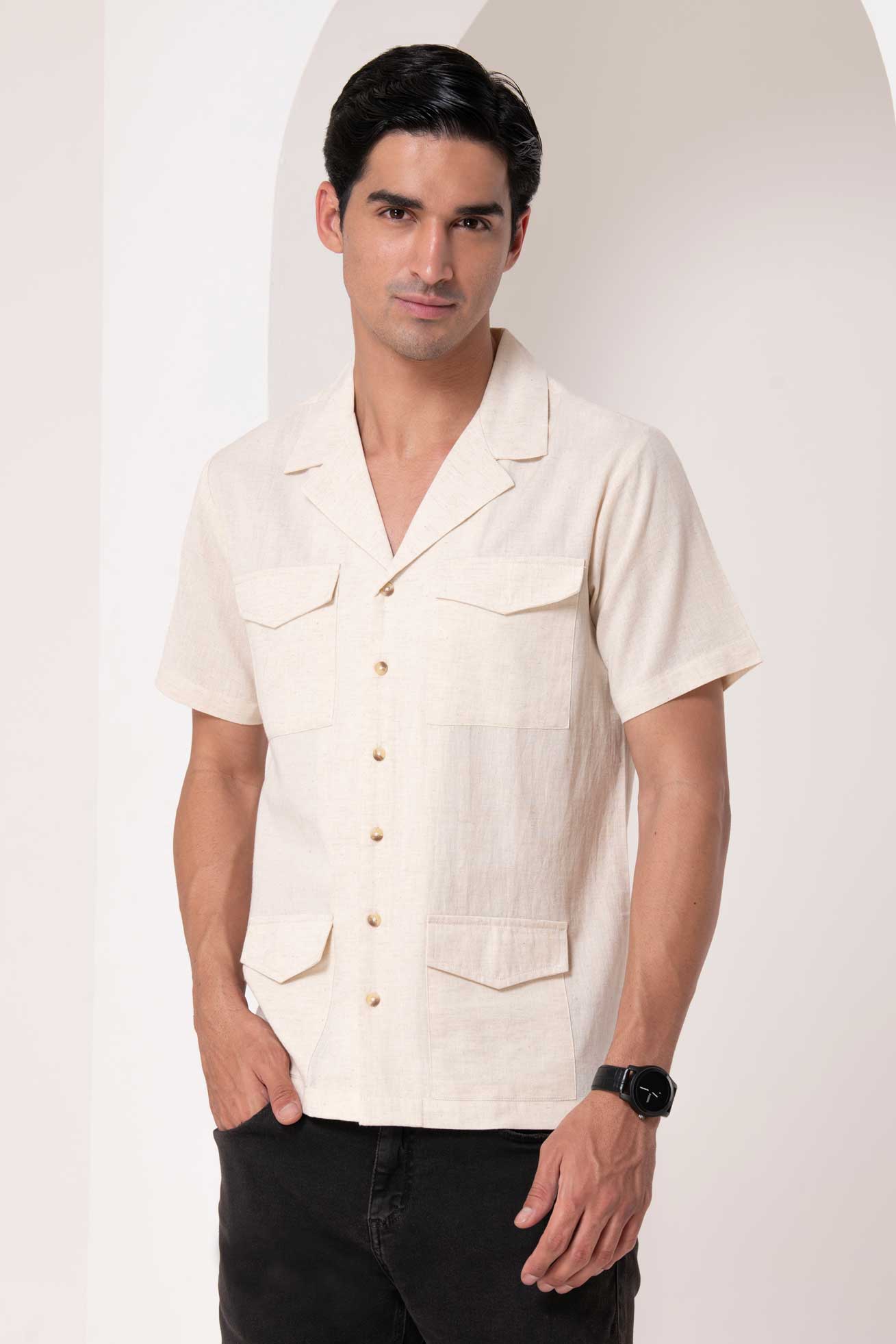 Classic Cuban Linen Shirt