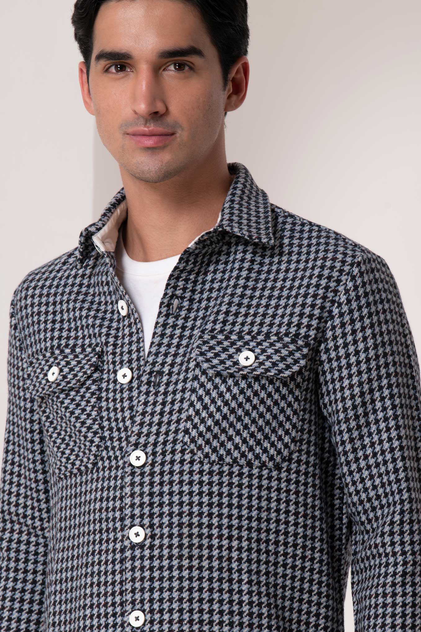 Black & White Houndstooth Shirt