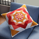 Geometric Multicolor Embroidered Cushion Cover (Pack of 1 Piece)