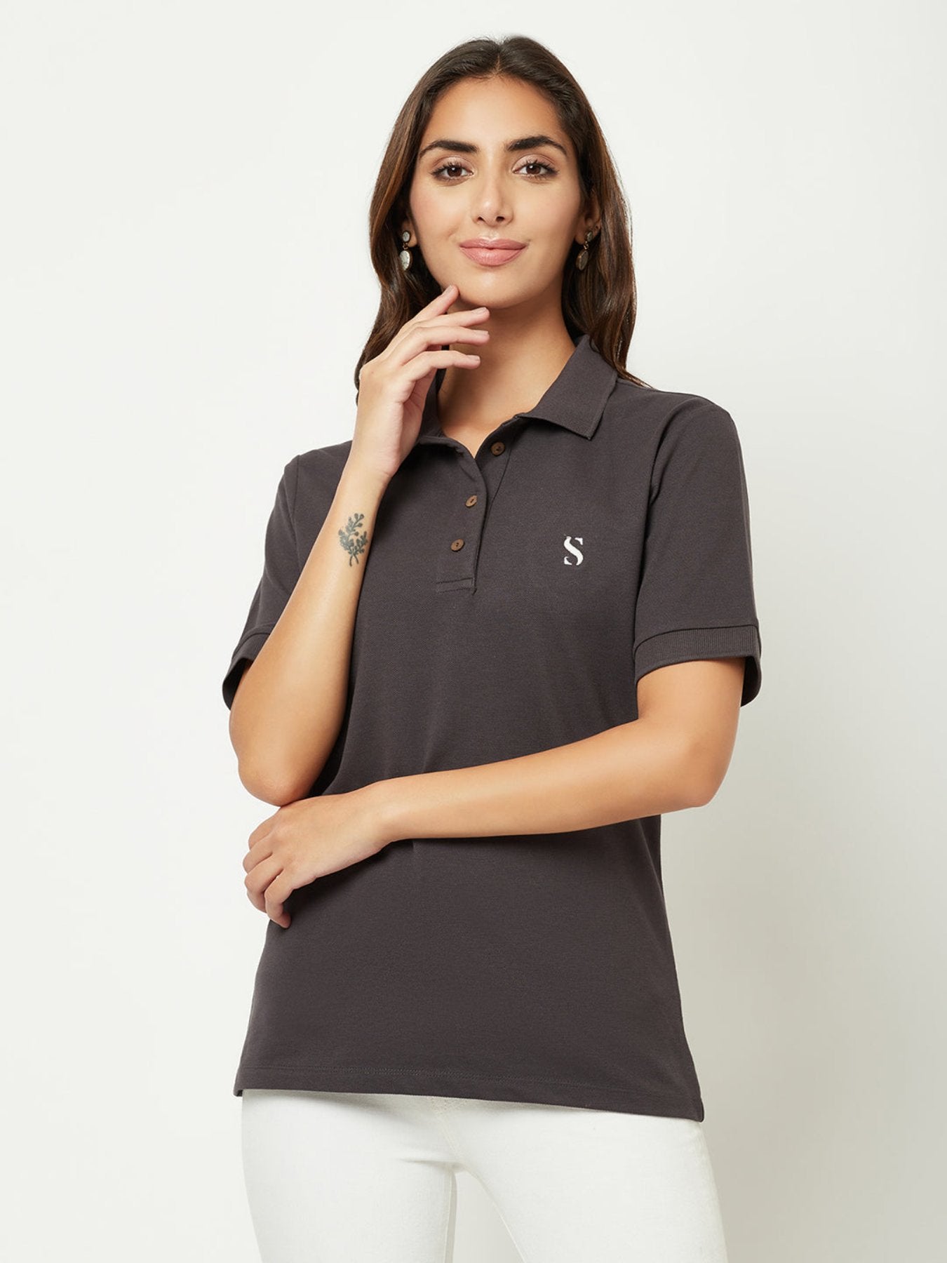 Charcoal Polo T-shirt