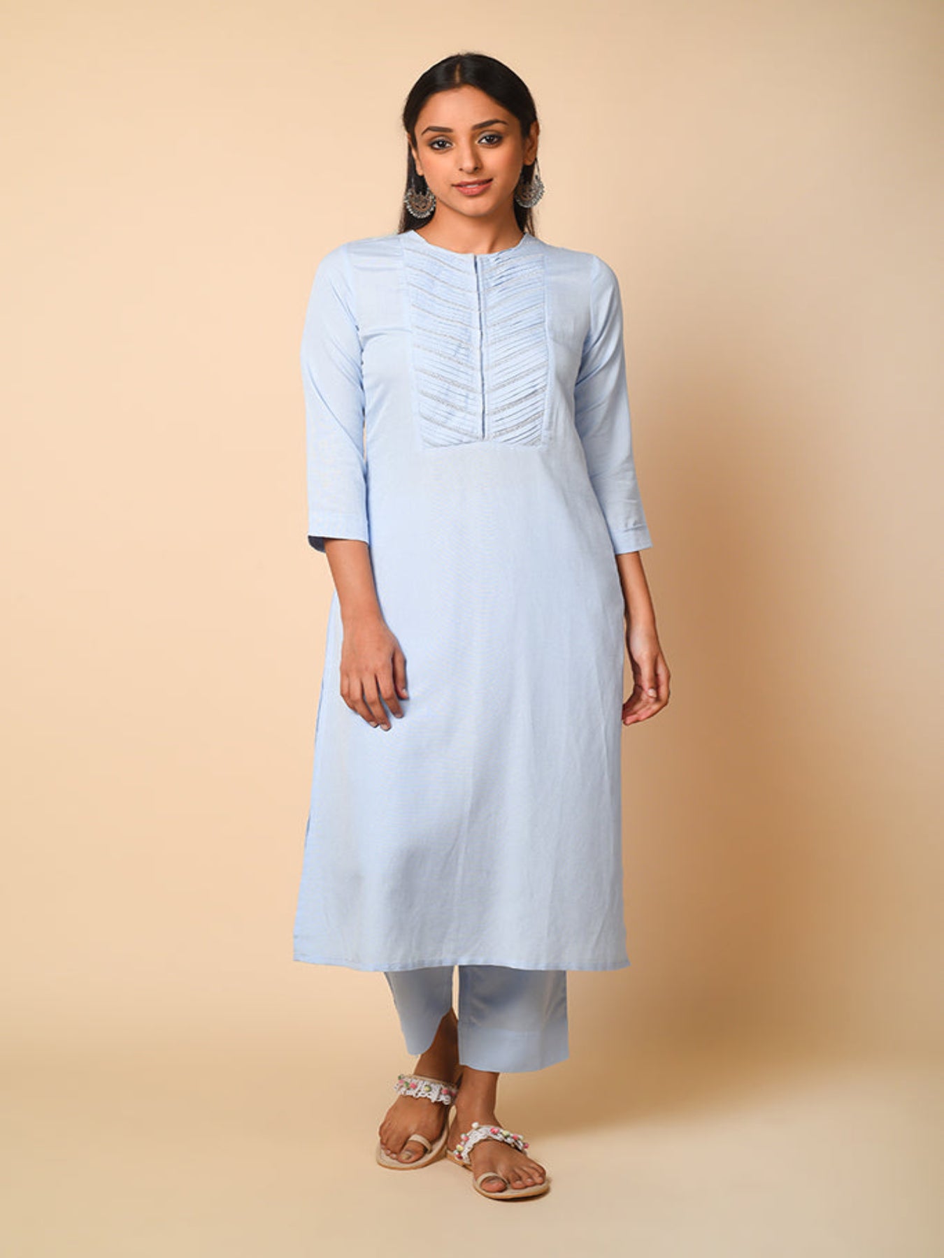 Subtle Pleated Kurta Set