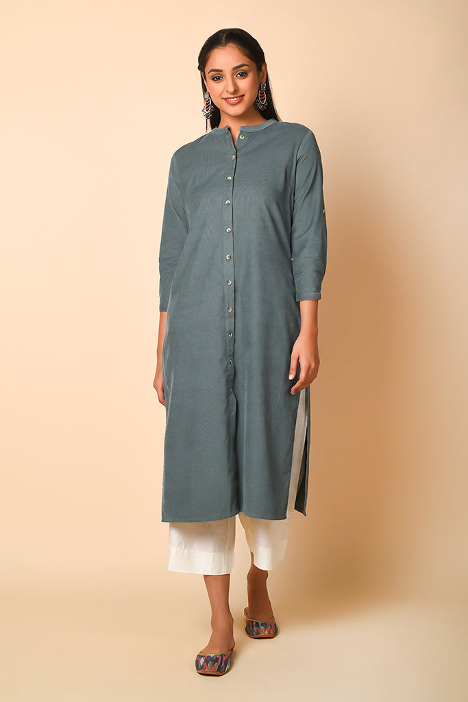 Straight fit Corduroy Kurta