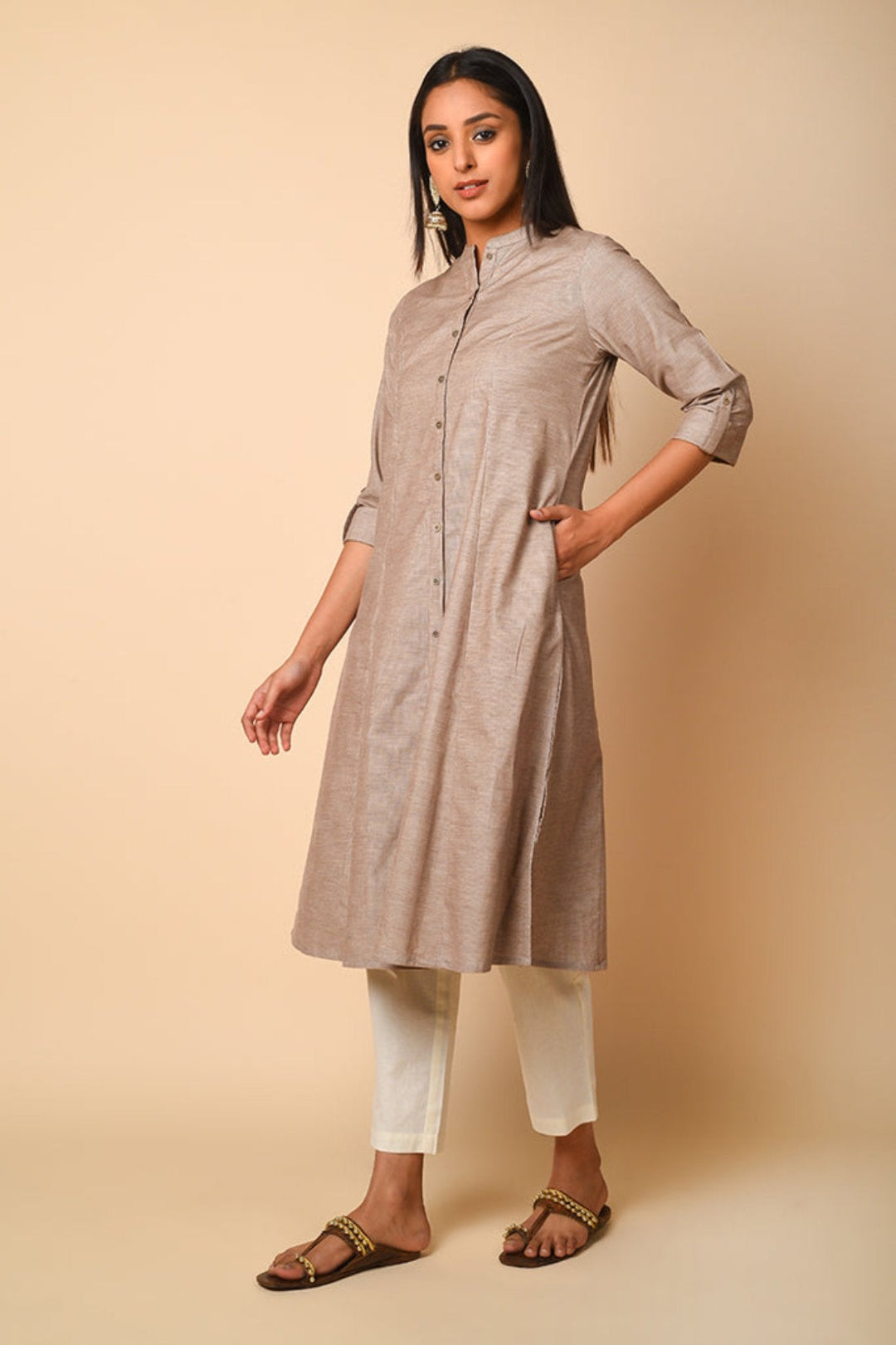 Plush Pastel Corduroy Kurta Set