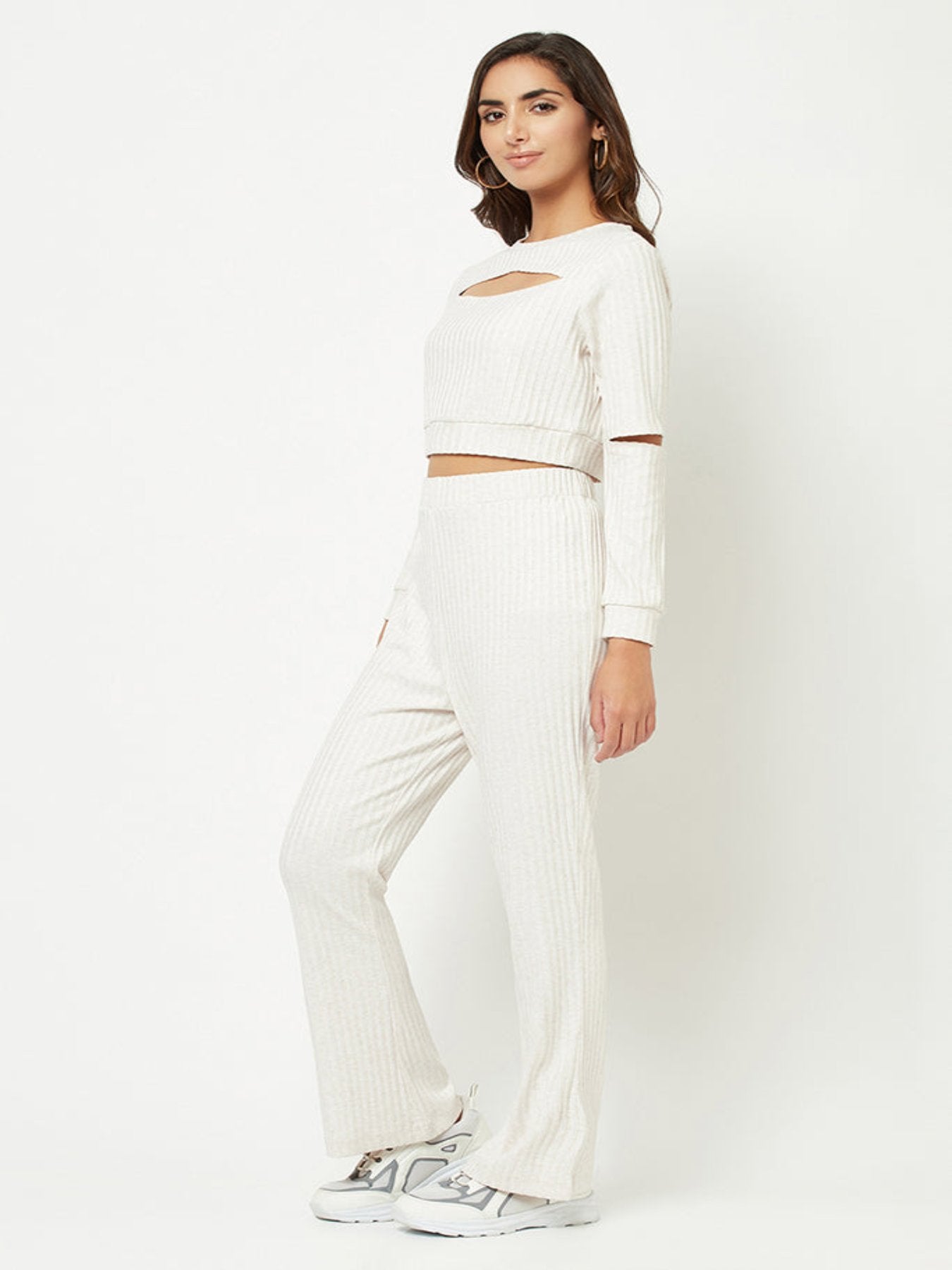 Off-White Cut-Out Co-ord Set