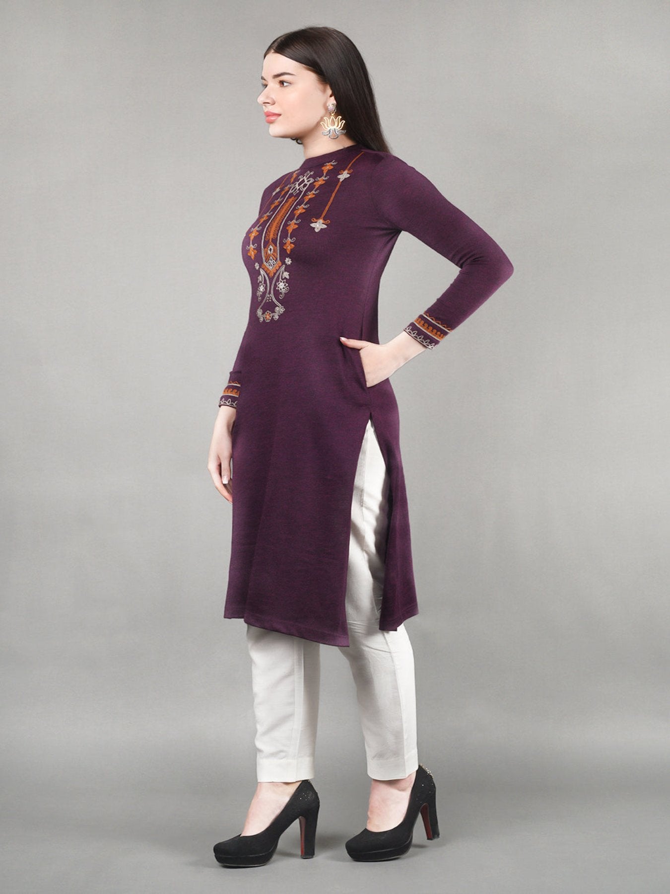 Crew Neck Kurta