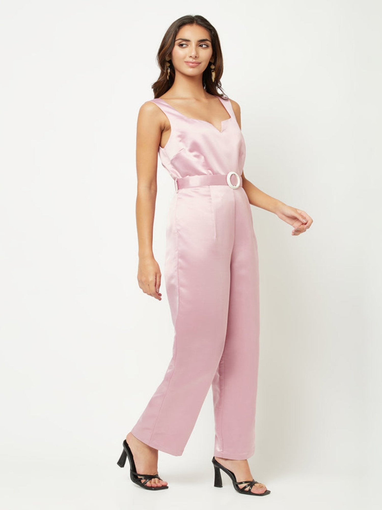 PINK SHIMMERING JUMPSUIT