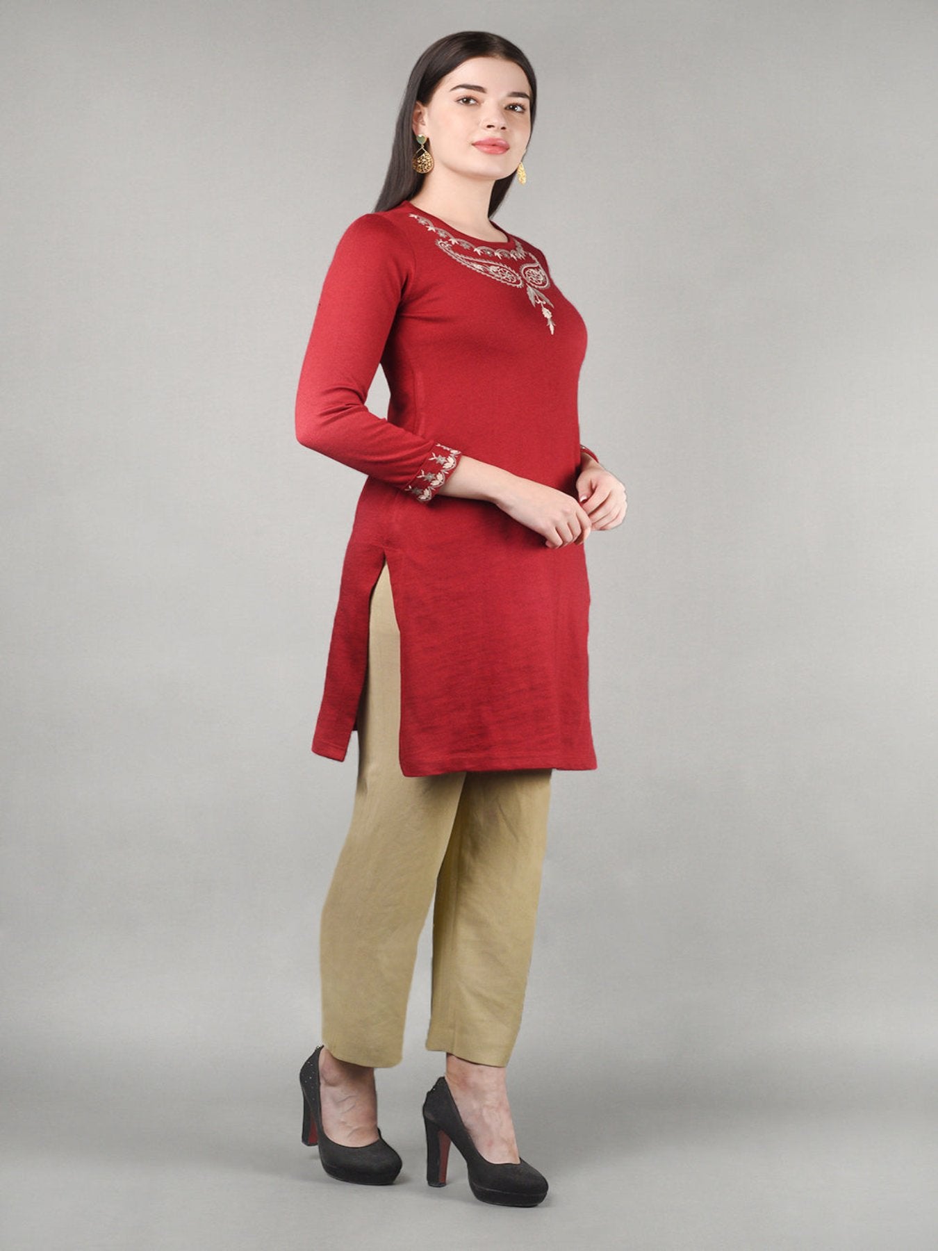 Dusky Red Kurta