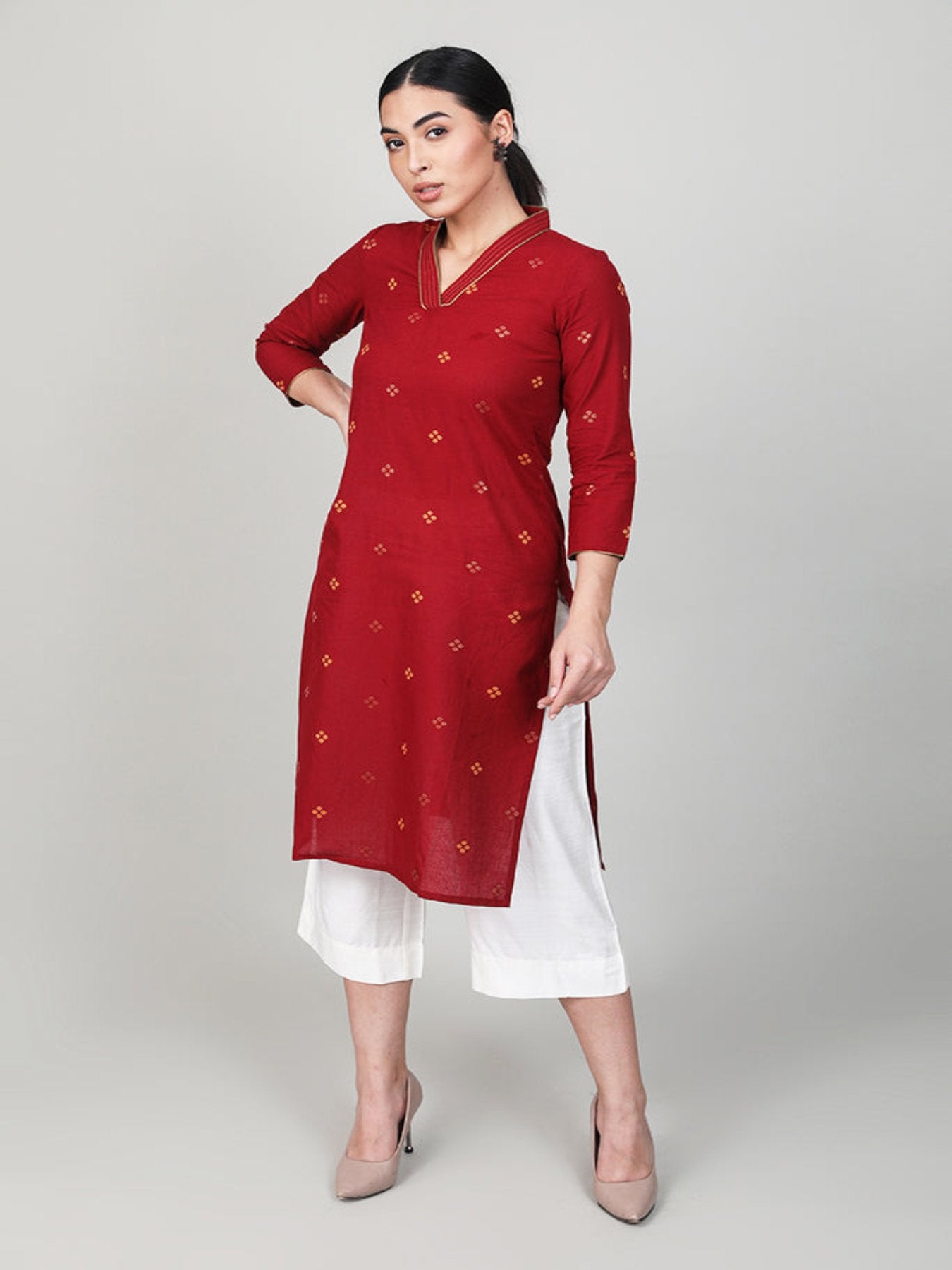 Cherry Chunk Kurta