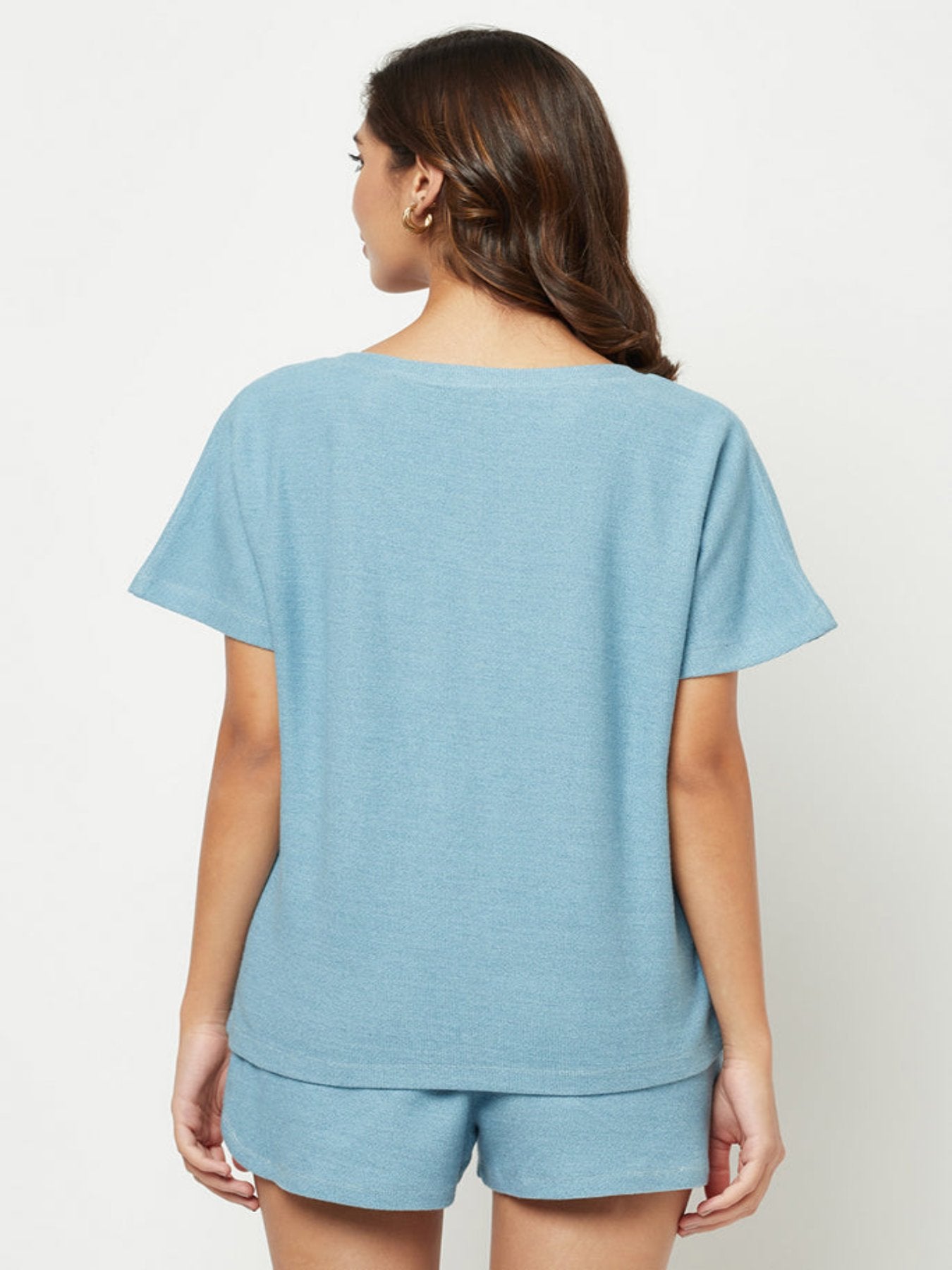 Sky blue solid loungewear