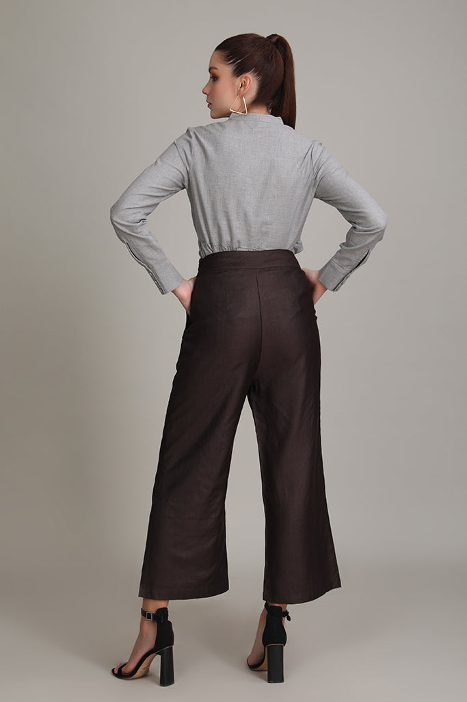 Hickory Solid Flared Pants