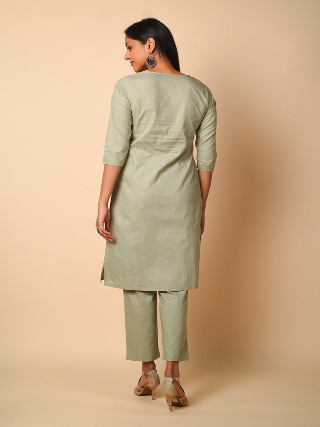 Tribal Theme Emb Kurta Set