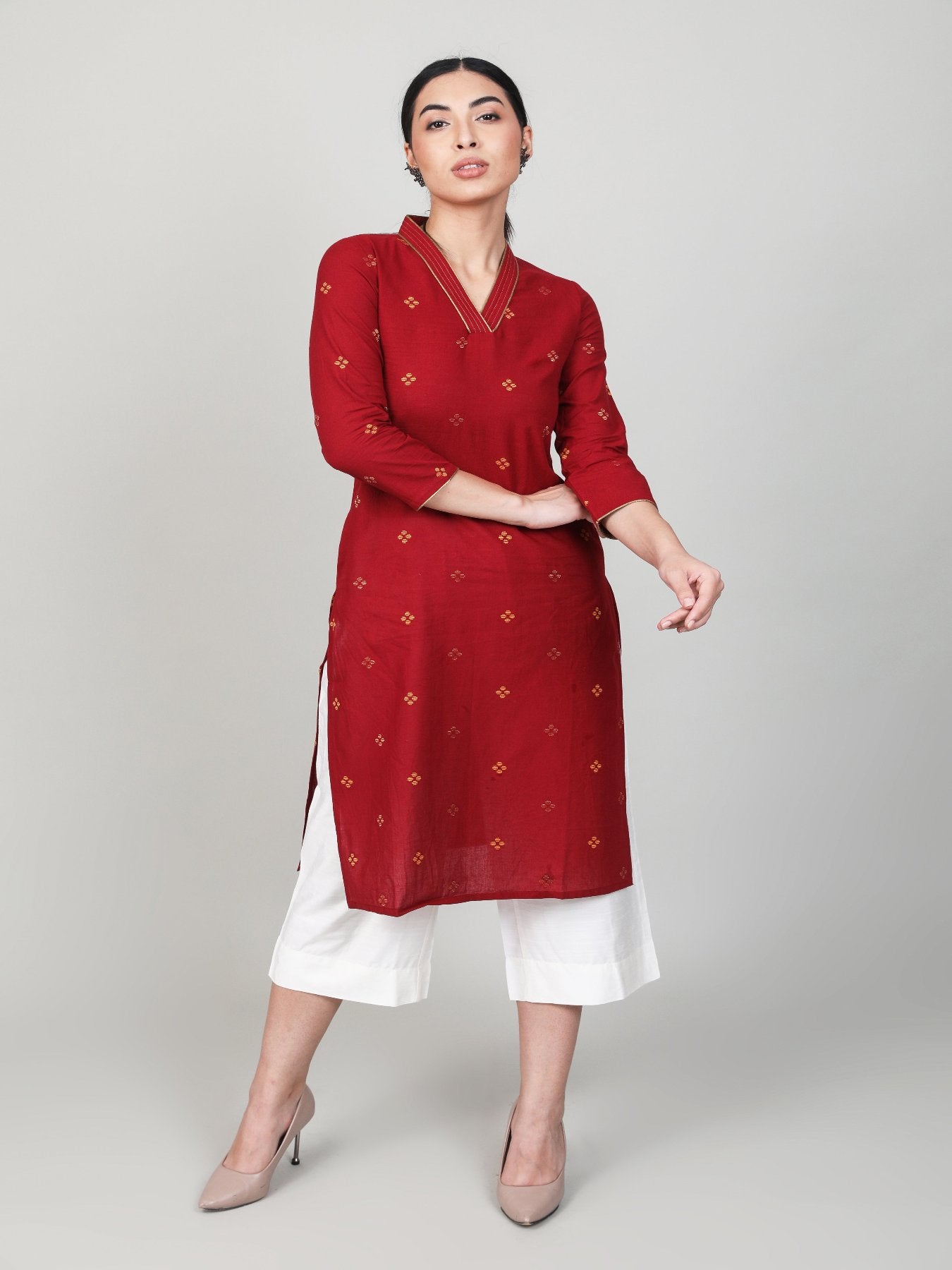 Cherry Chunk Kurta