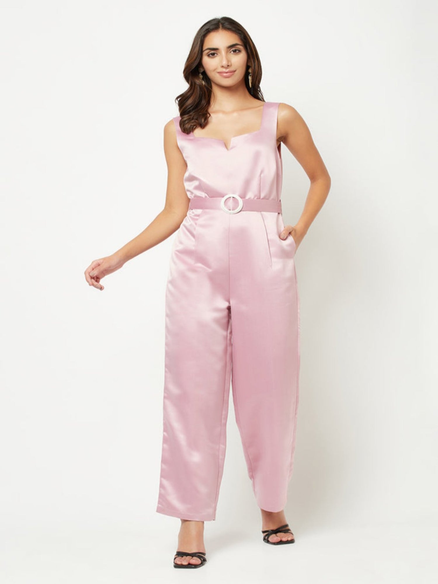 PINK SHIMMERING JUMPSUIT