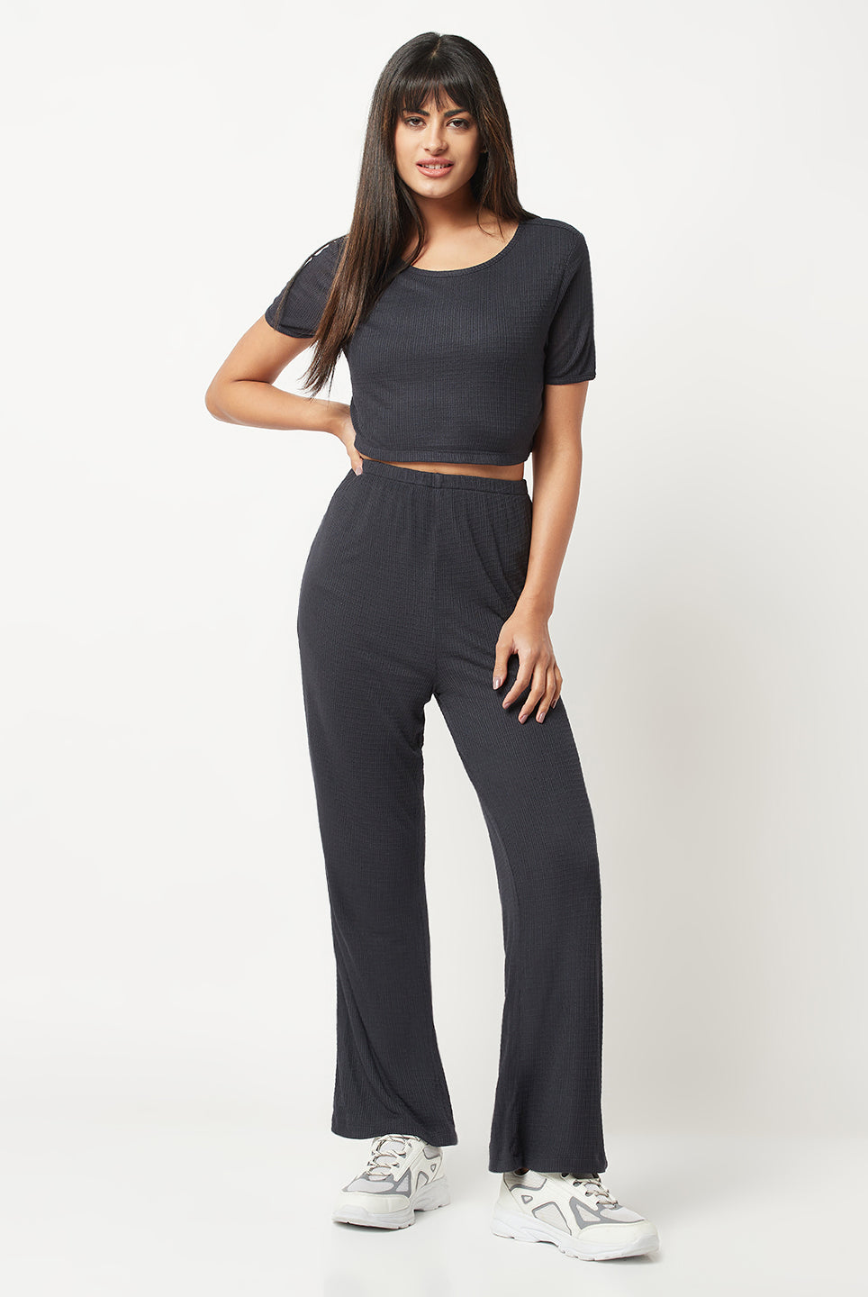 Charcoal Solid Co-ord Set