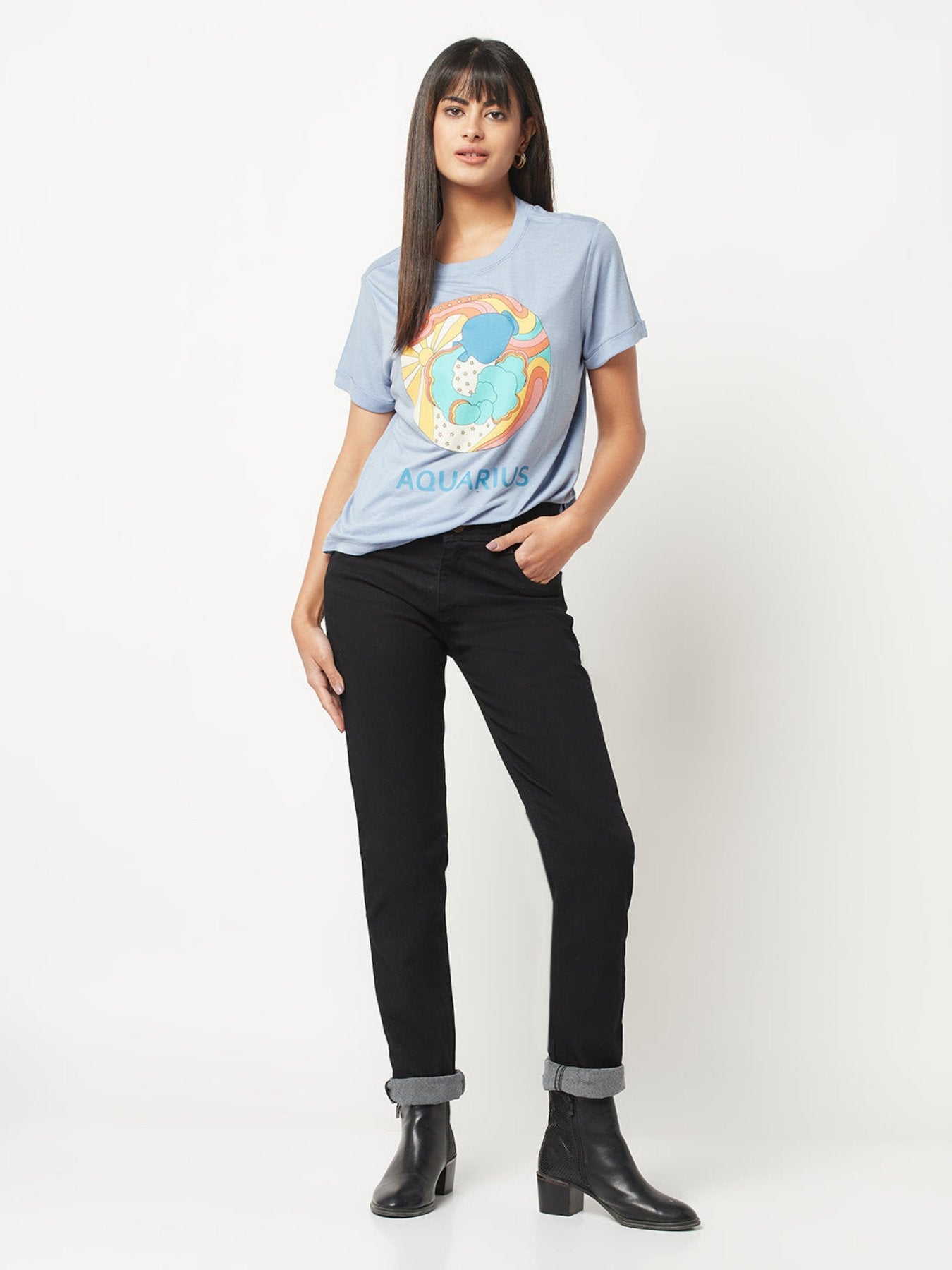 Aquarius Zodiac Sign T-Shirt