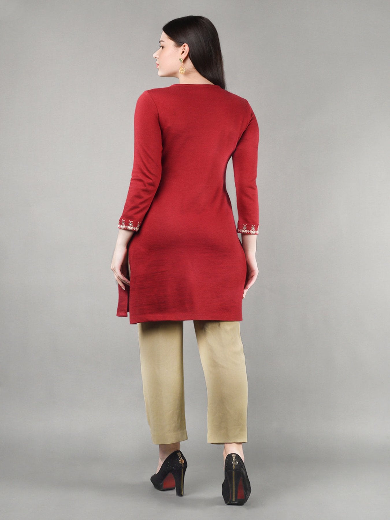 Dusky Red Kurta