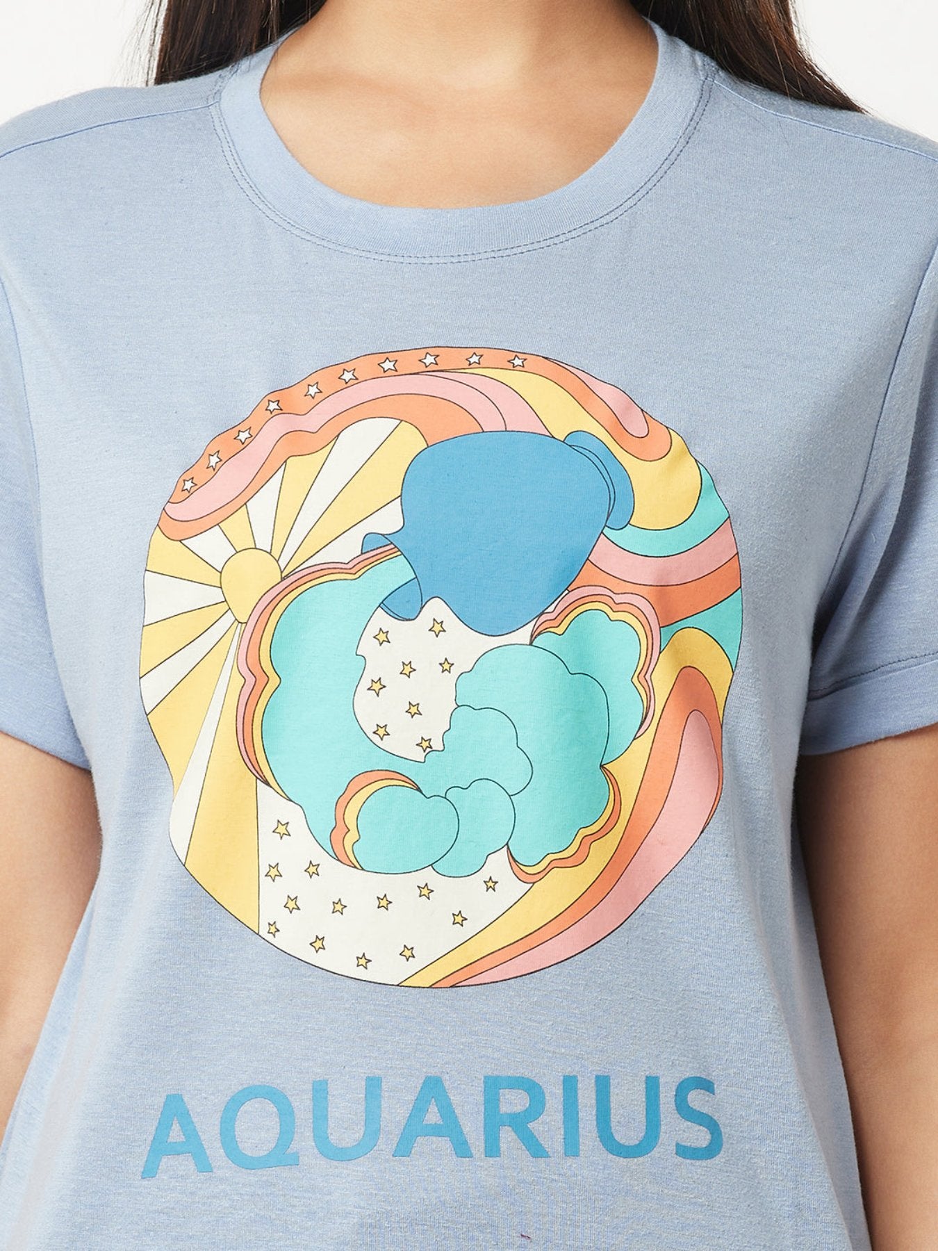 Aquarius Zodiac Sign T-Shirt