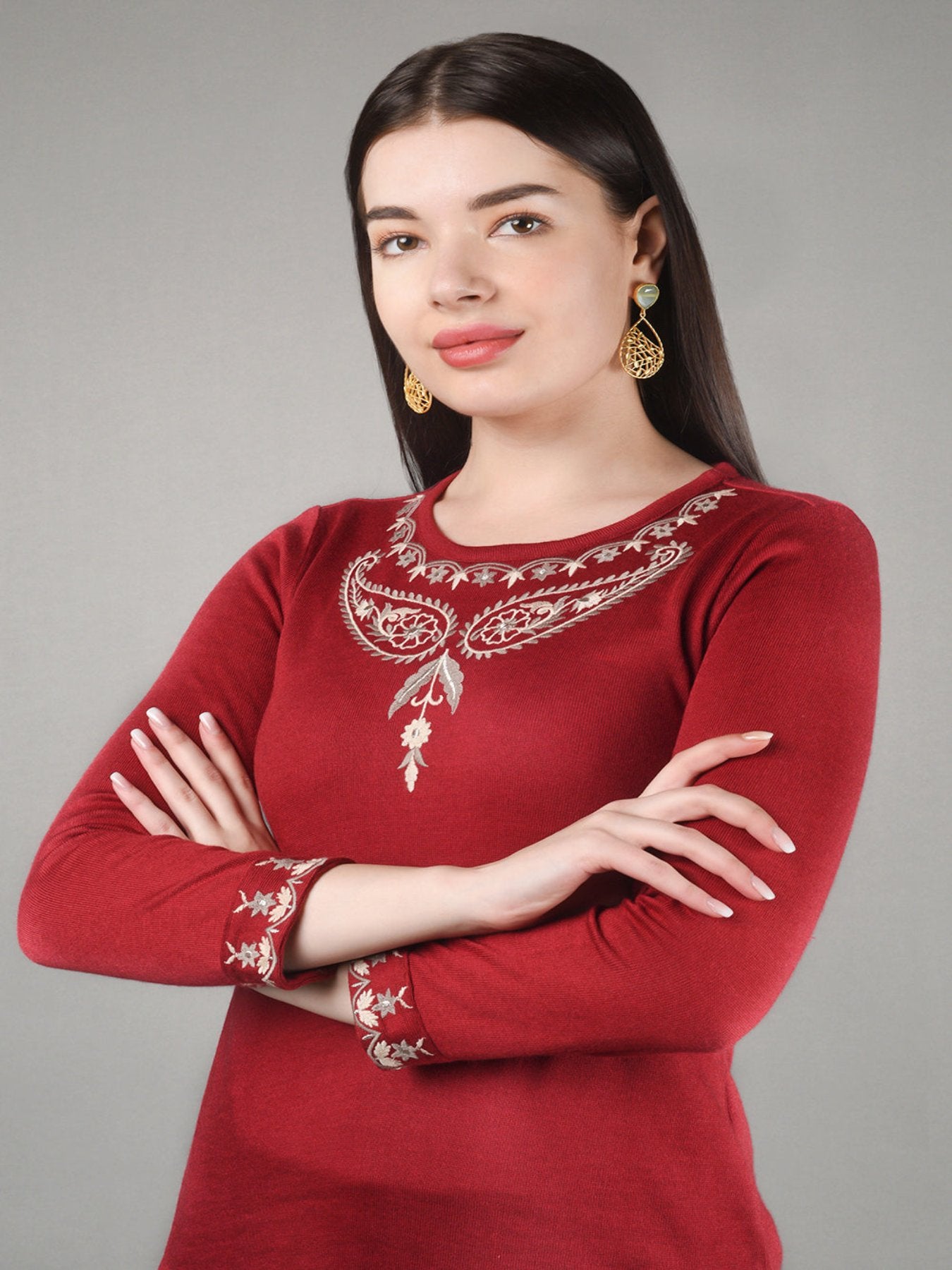 Dusky Red Kurta