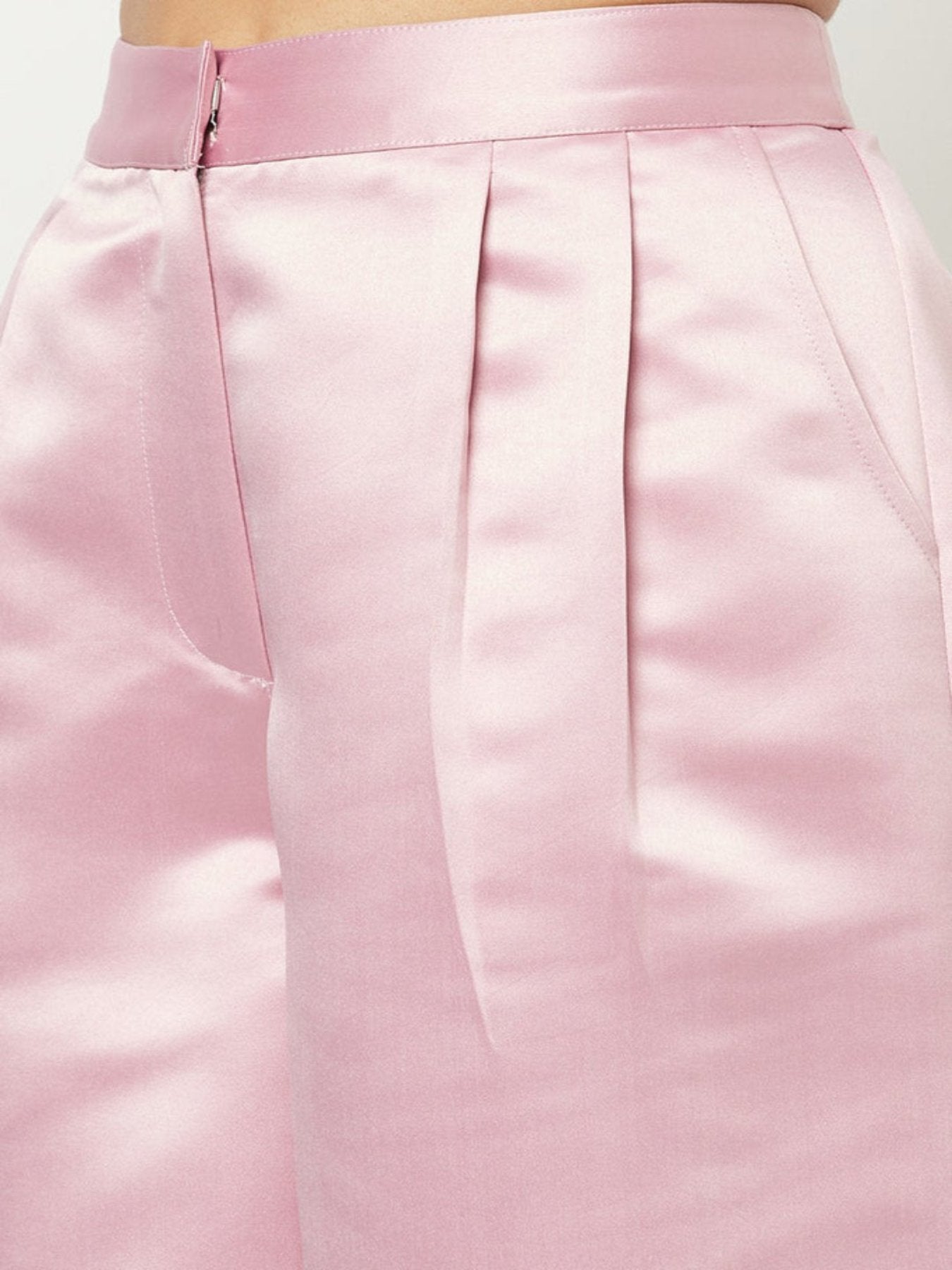 Pink Satin Powersuit