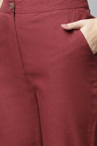 Maroon Solid Co-ord Set