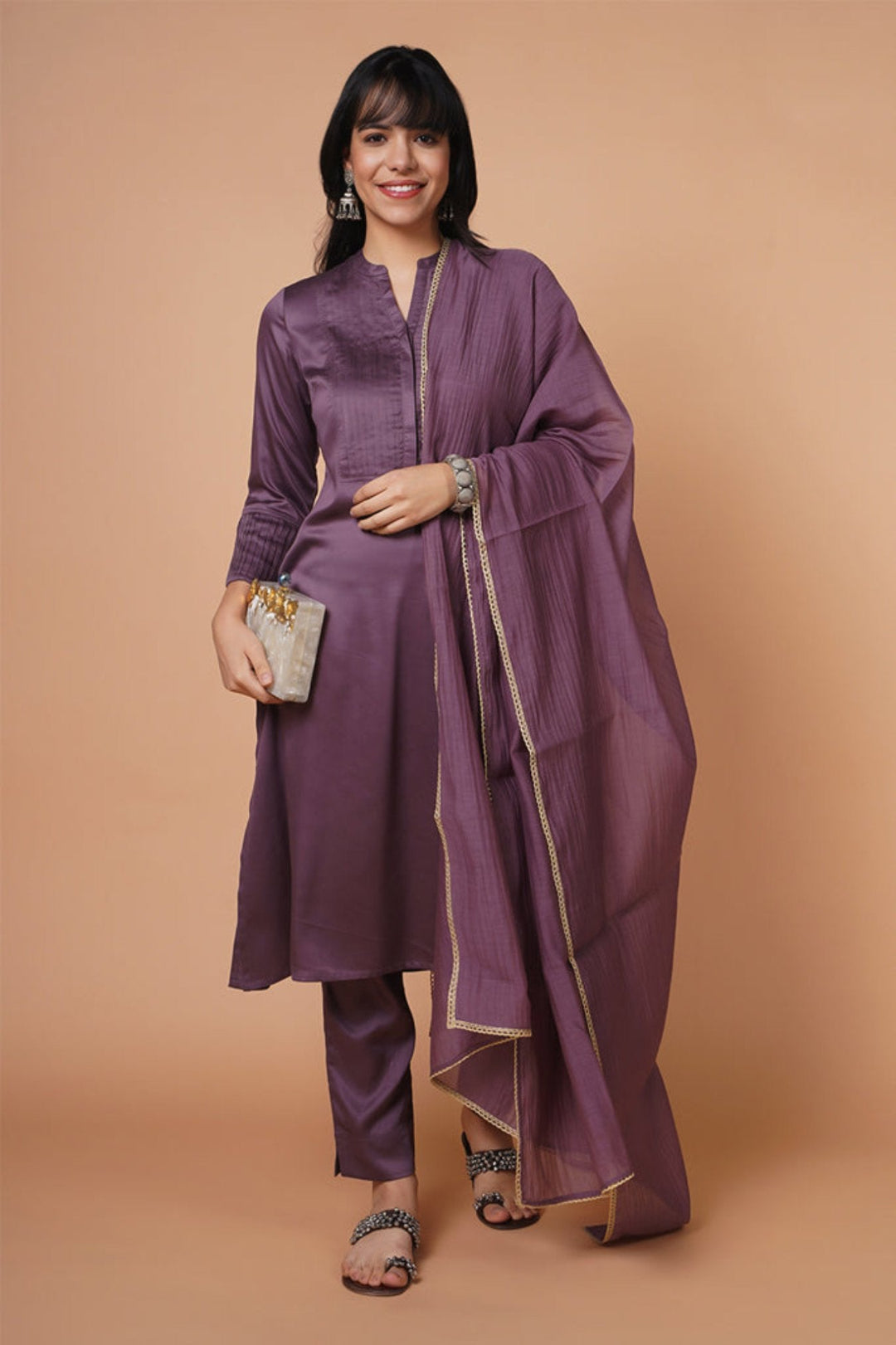 Heather Modal Kurta Set of 3