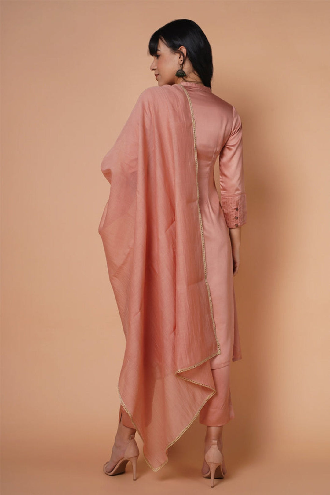 Rose Gold Kurta Set of 3